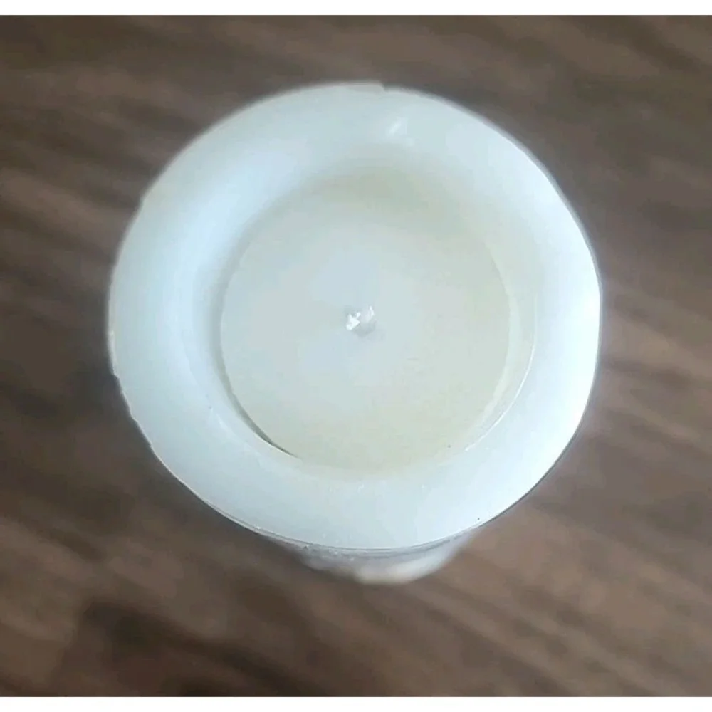 AVE MARIA Christian Vigin Mary Lourdes Religious Pillar Candle Made In France